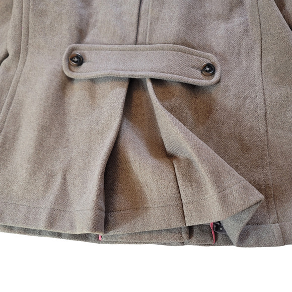 Boden Anthropologie Wool Hooded Pea Coat Women's Size 10 - Picture 11 of 13